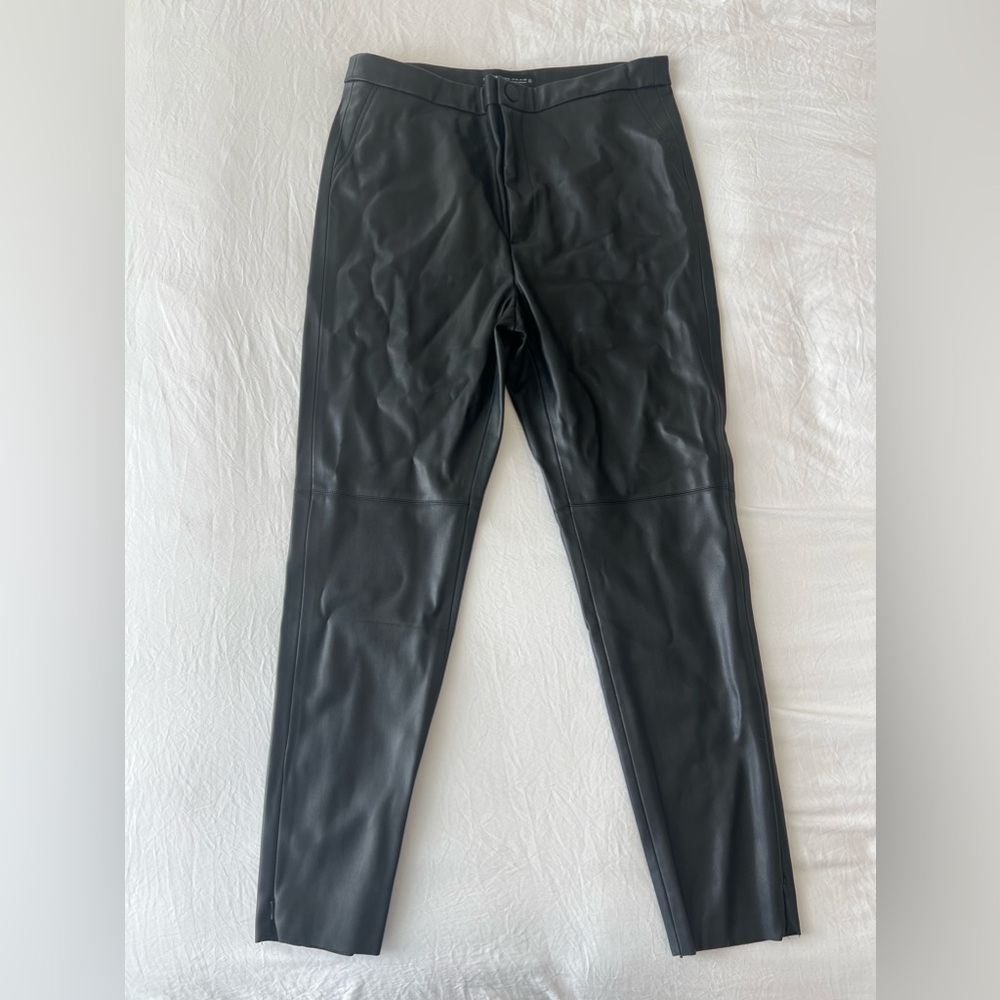 Zara faux leather high waisted skinny pants
